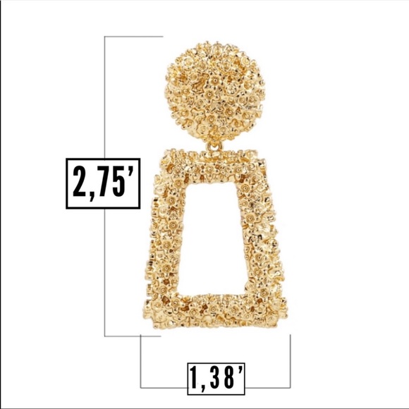 ✨Zara inspired geometric dangle drop earrings✨ - Picture 4 of 7